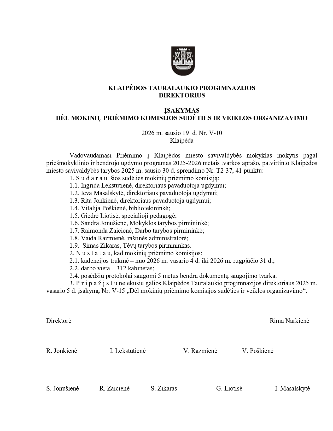 Priėmimo komisija